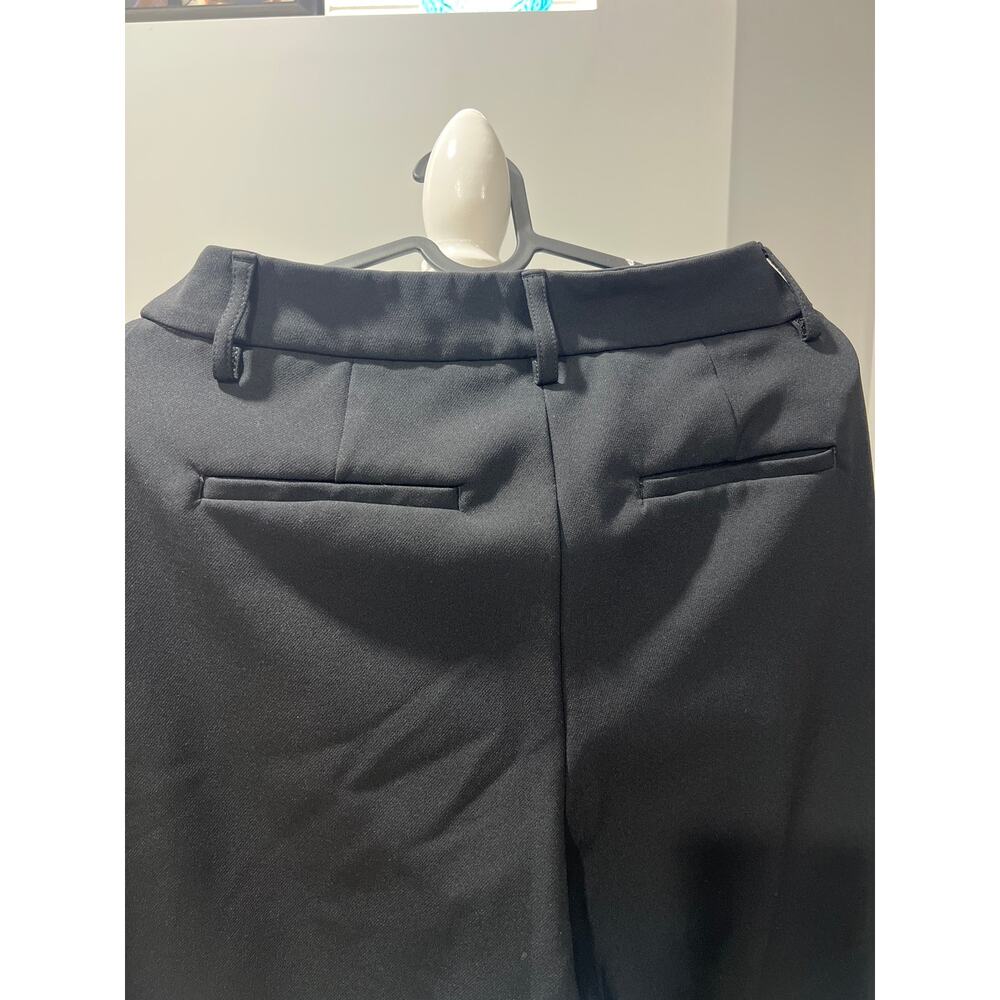 Express Editor Wide Leg Black Pants Size 2R Mid Rise Stretch Career Chic EUC - Picture 12 of 17